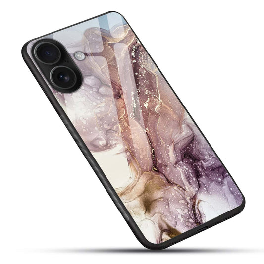 Pink Gold Marble Glass Phone Case