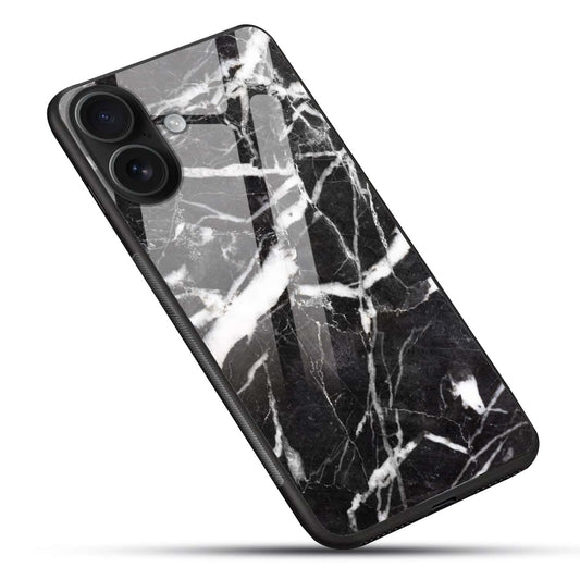 Luxury Black Marble Glass Case