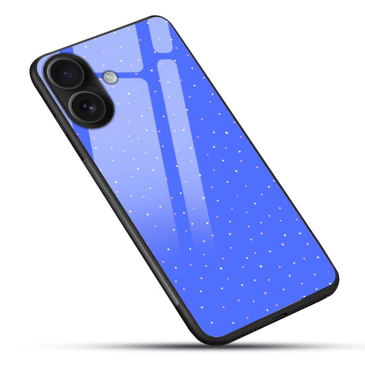 Blue Dotted Sky Glass Case – Premium Shockproof Cover