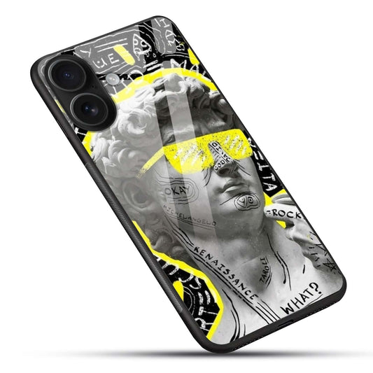 Graffiti David Art Glass Case