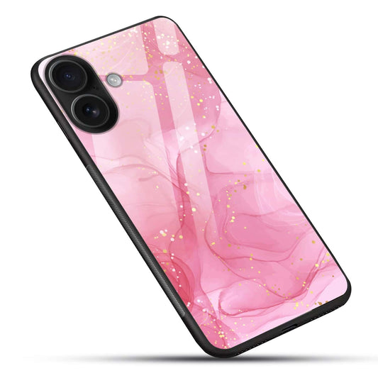 Pink Marble Glass Case