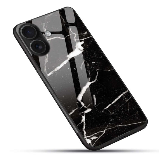 Black Marble Glossy Glass Case