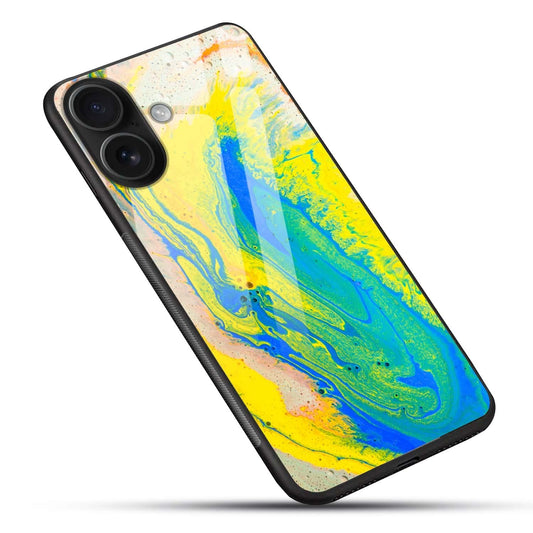 Abstract Marble Glass Back Cover