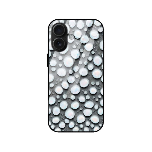 Water Droplet/Bubbles Design Glass Case