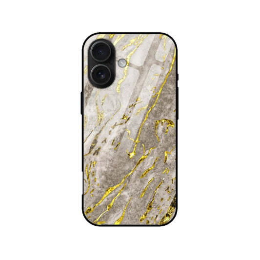 Luxury Gold Marble Glass Case