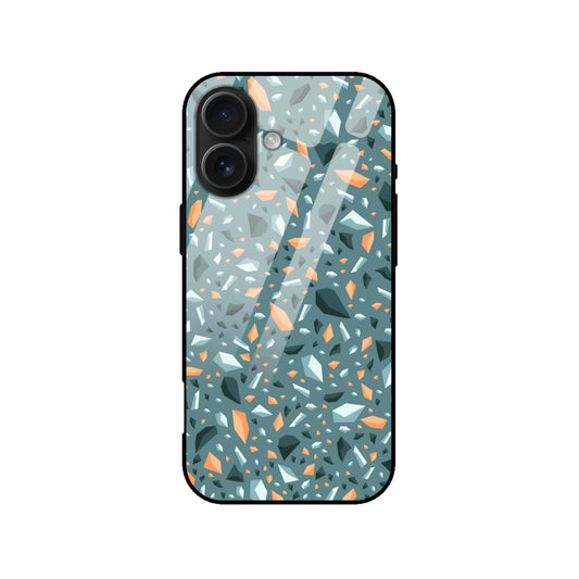 Designer Terrazzo Pattern Glass Case