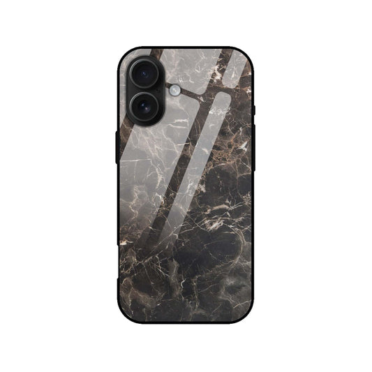 Luxury Black Marble Tough Glass Back Cover