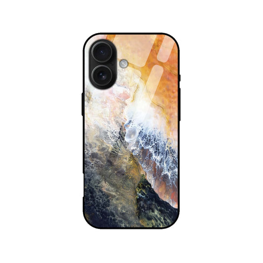Premium Abstract Ocean Wave Glass Case