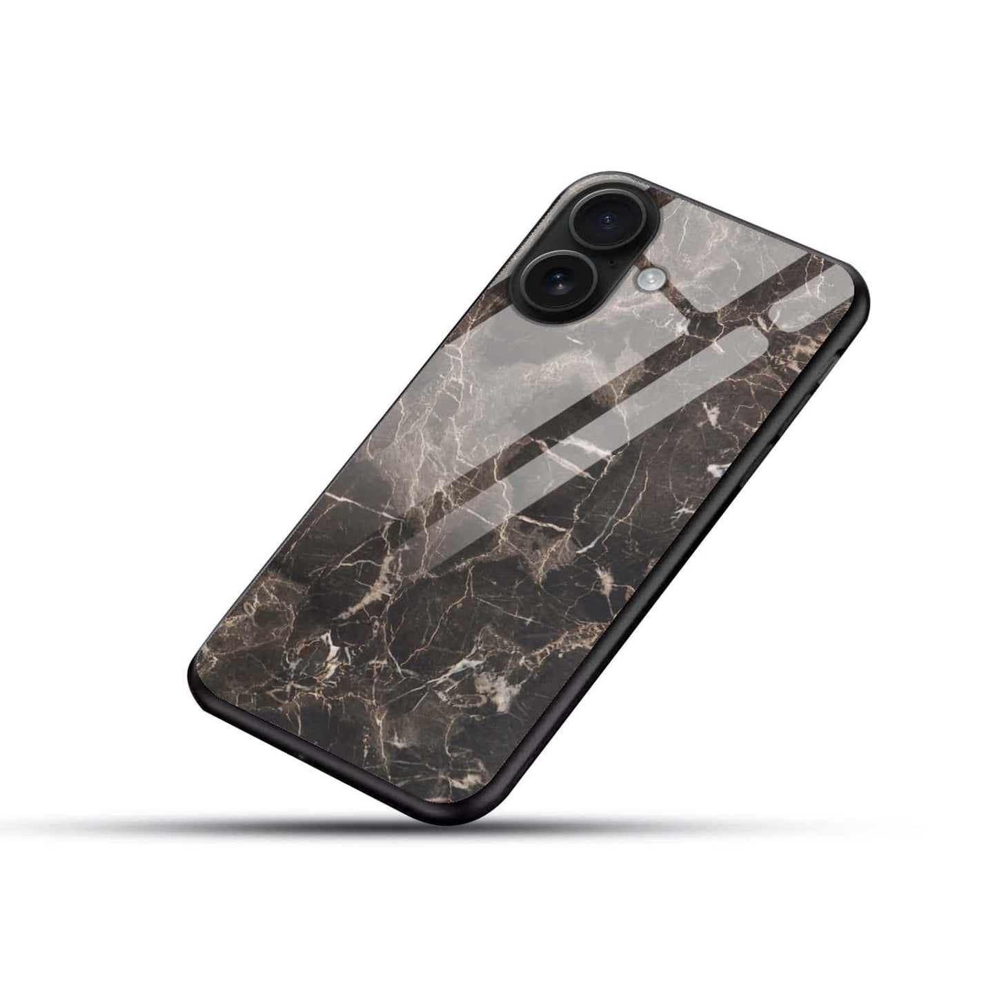 Luxury Black Marble Glass Case