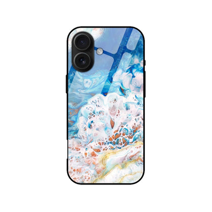 Blue Ocean Abstract Glass Case