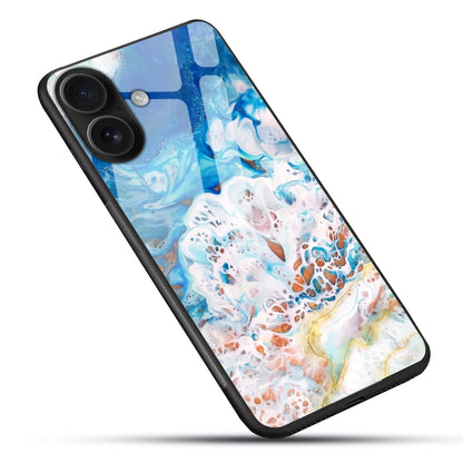 Blue Ocean Abstract Glass Case