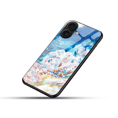 Blue Ocean Abstract Glass Case