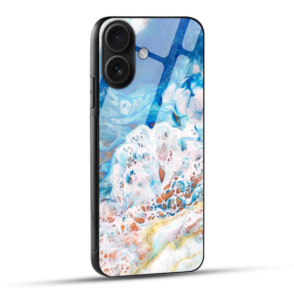 Blue Ocean Abstract Glass Case