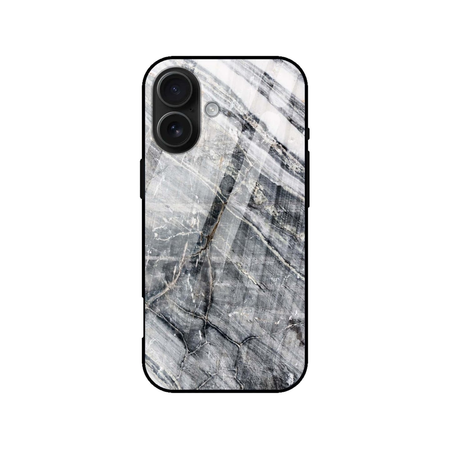 Premium Grey Marble Glass Case