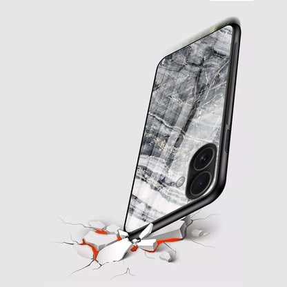 Premium Grey Marble Glass Case