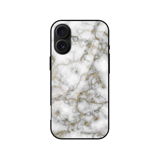 White Luxury Marble Glass Case