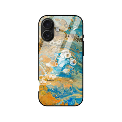 Abstract Ocean Swirl Glass Back Cover