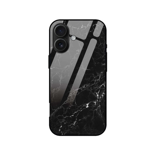 Black Luxury Marble Glass Back Cover