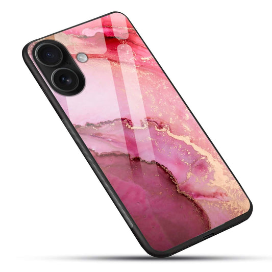 Pink Luxury Marble Glass Back Cover