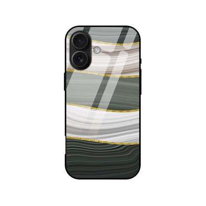 Luxury Abstract & Marble Case | Glass Back Shockproof