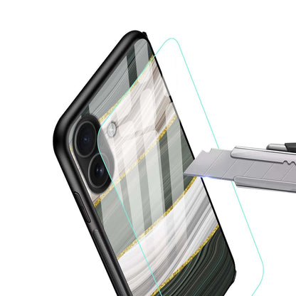 Luxury Abstract & Marble Case | Glass Back Shockproof