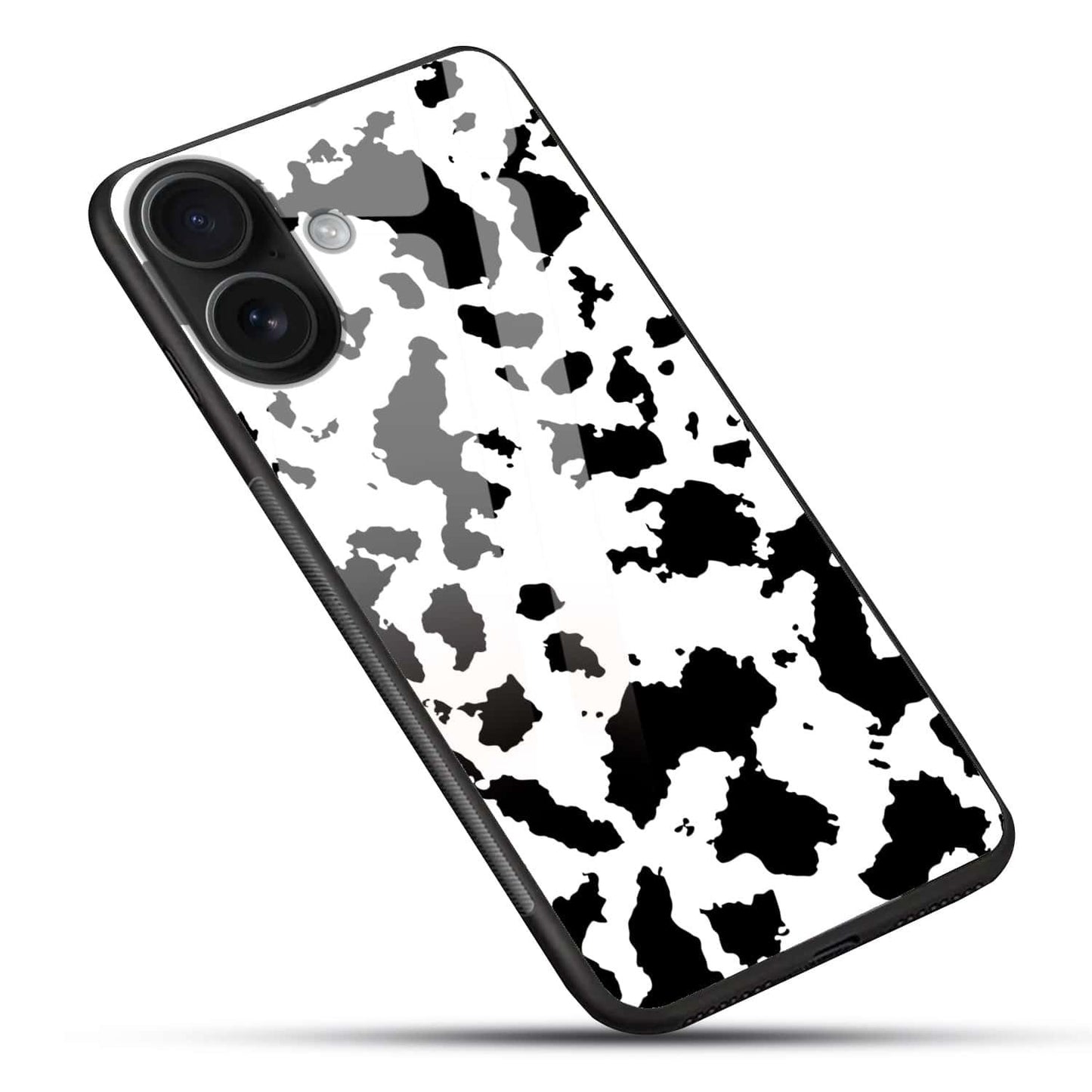 Aesthetic Animal Skin Design Case | Luxury Glass Back & Shockproof