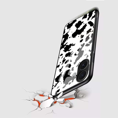 Aesthetic Animal Skin Design Case | Luxury Glass Back & Shockproof