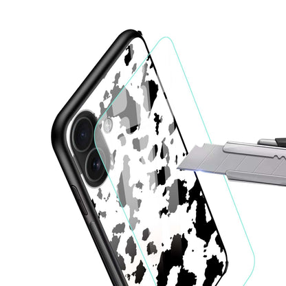 Aesthetic Animal Skin Design Case | Luxury Glass Back & Shockproof
