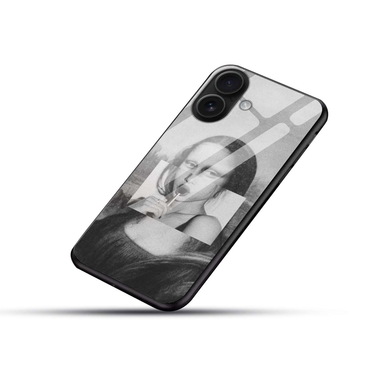 Mona Lisa Pop Art Glass Case – Premium Shockproof Cover