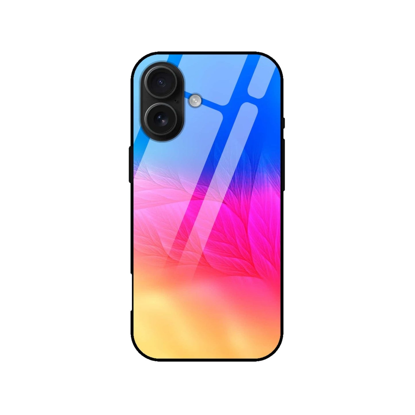Gradient Glow Abstract Glass Case – Premium Shockproof Cover