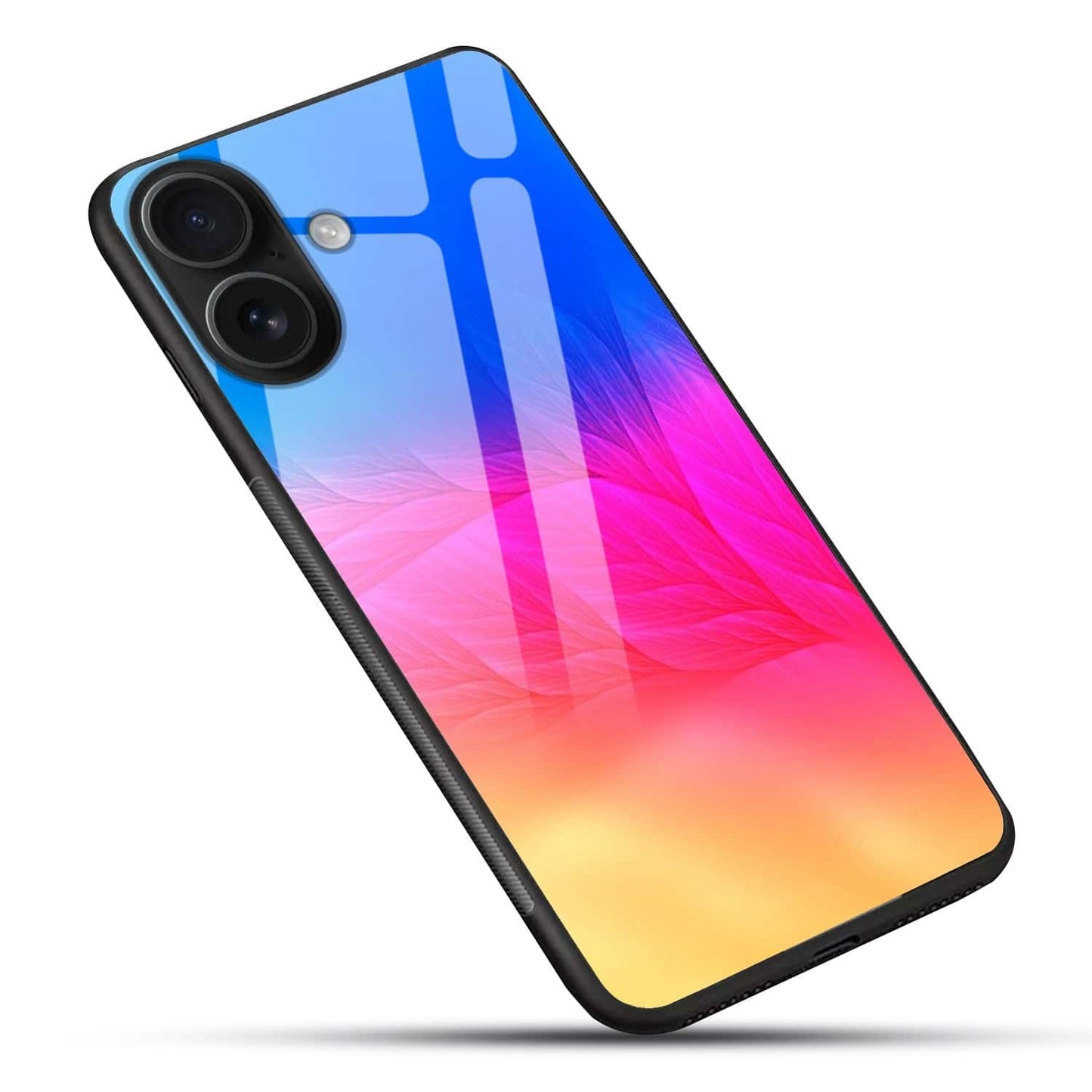 Gradient Glow Abstract Glass Case – Premium Shockproof Cover