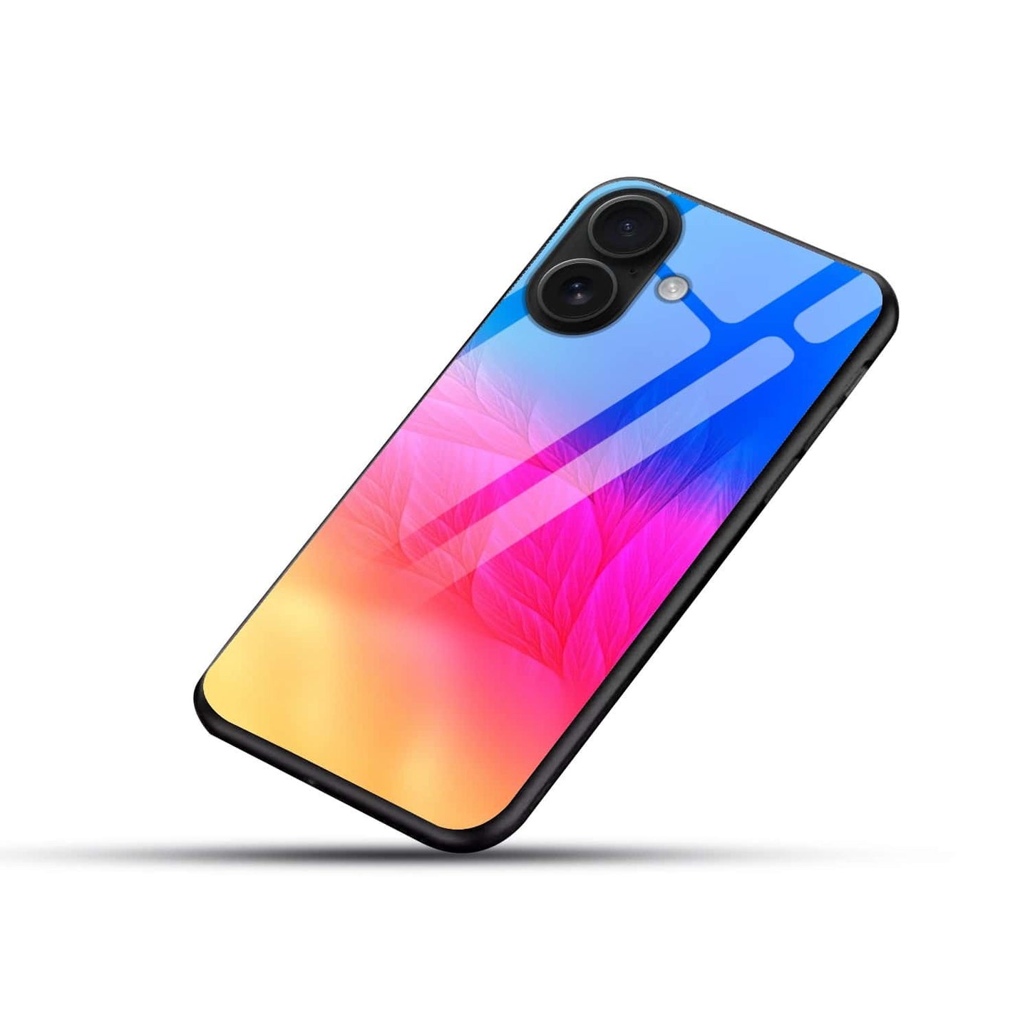 Gradient Glow Abstract Glass Case – Premium Shockproof Cover