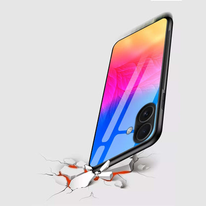 Gradient Glow Abstract Glass Case – Premium Shockproof Cover