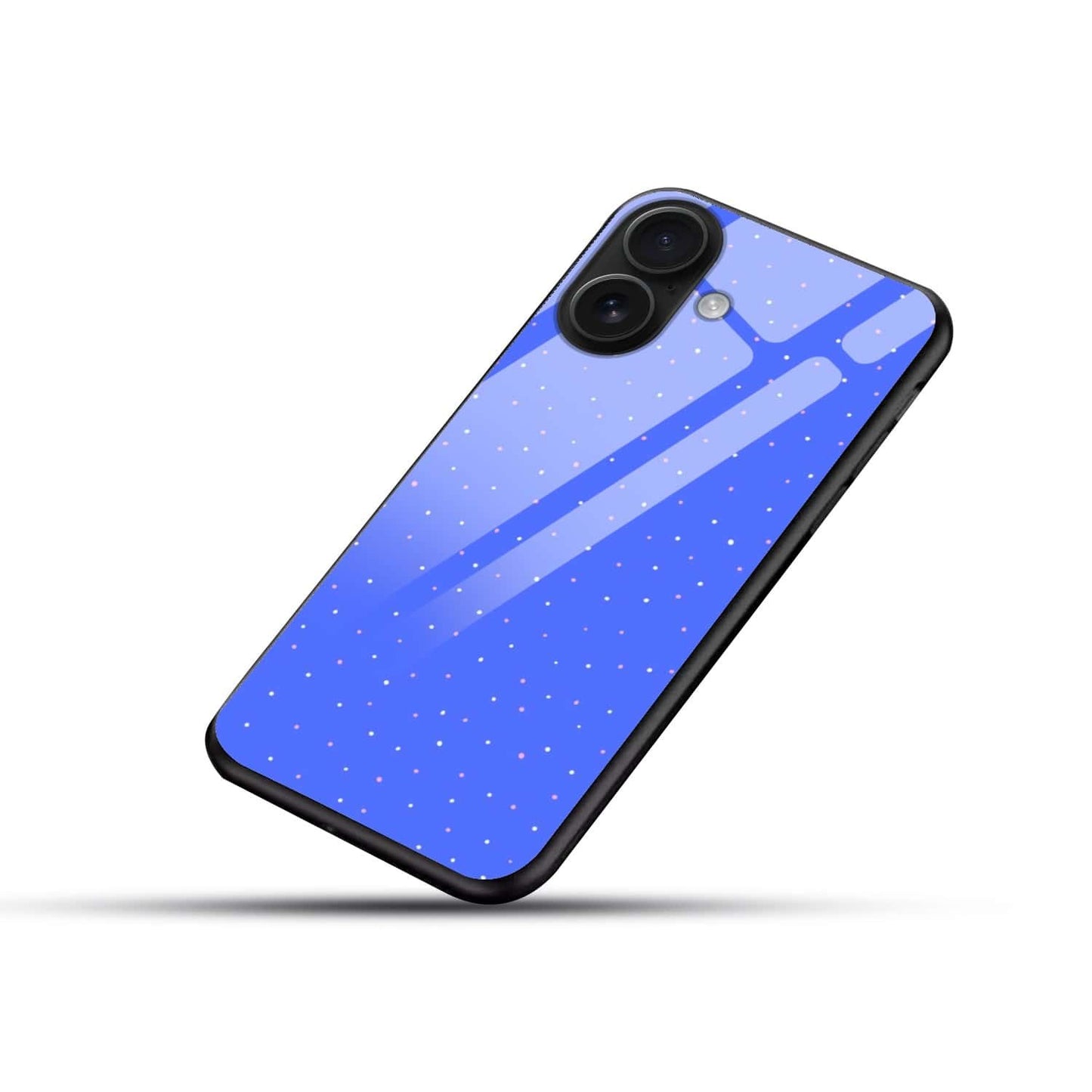 Blue Dotted Sky Glass Case – Premium Shockproof Cover