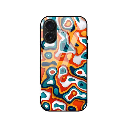 Abstract 3D Layered Art Glass Case