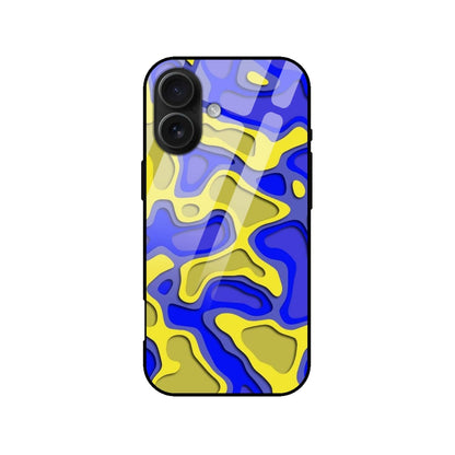 Abstract 3D Layered Art Glass Case