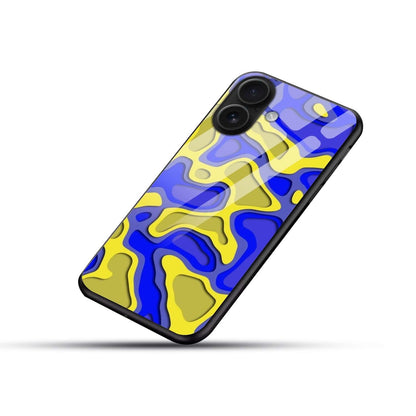 Abstract 3D Layered Art Glass Case