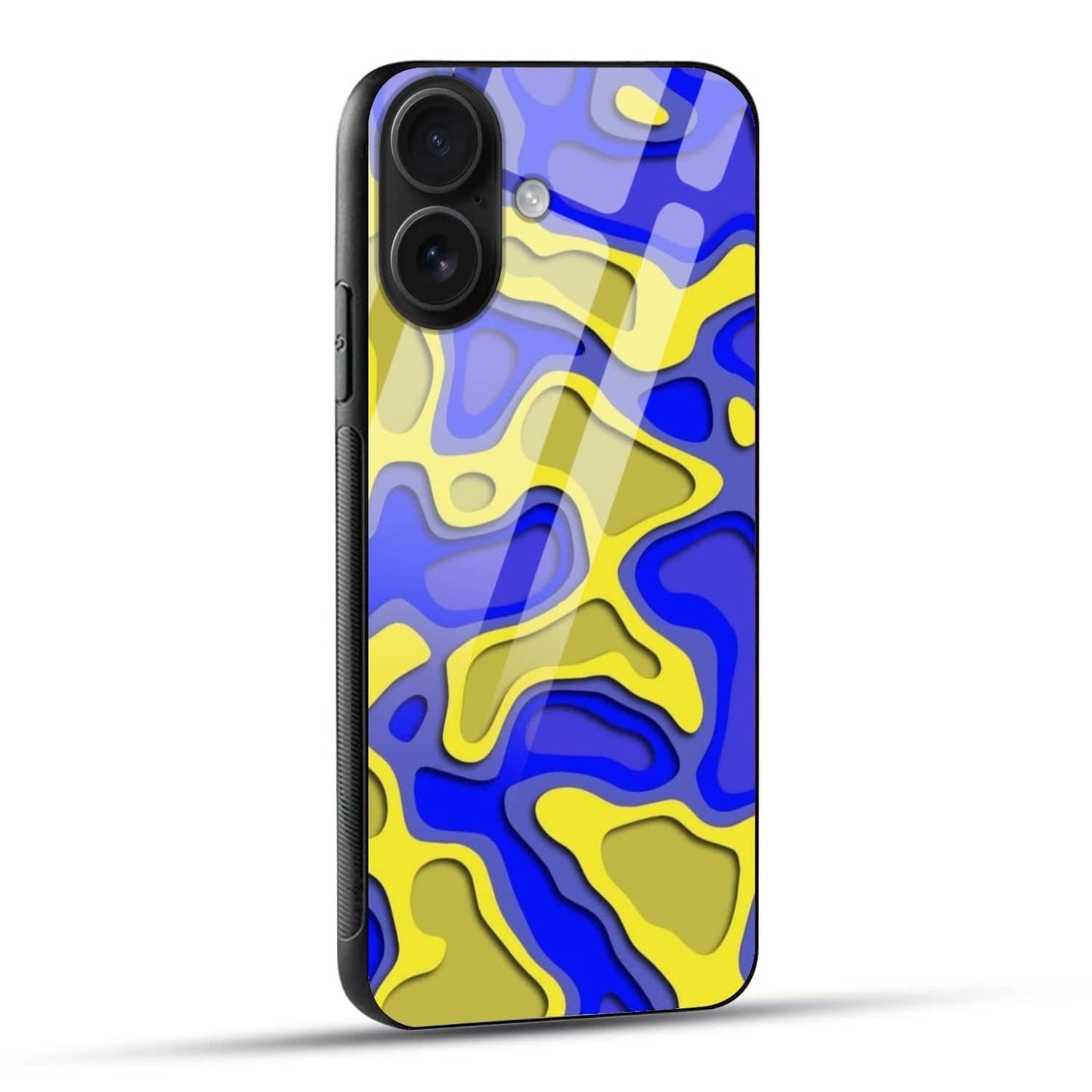 Abstract 3D Layered Art Glass Case