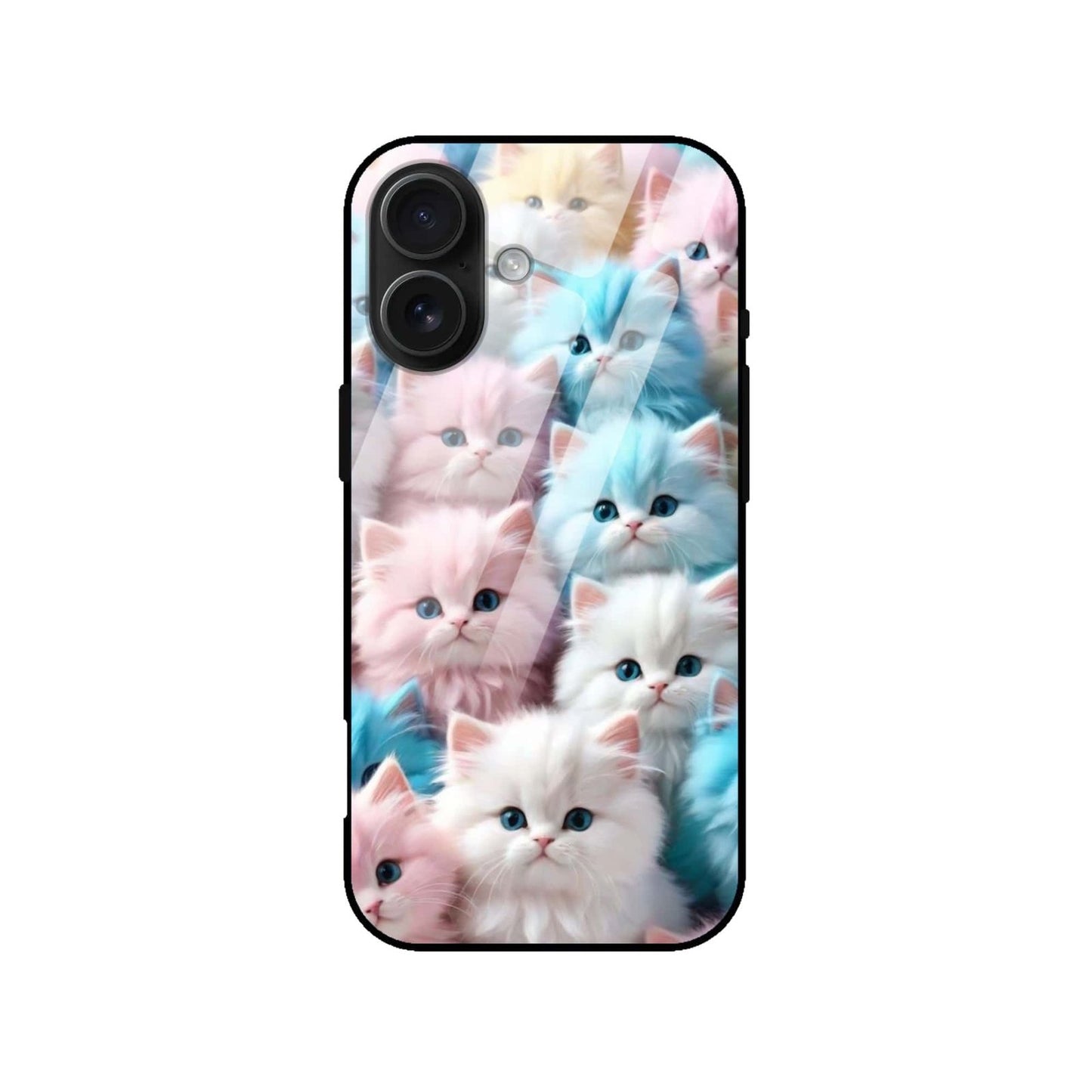 Cute Pastel Kittens Premium Glass Case