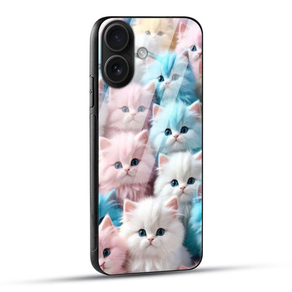 Cute Pastel Kittens Premium Glass Case