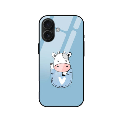 Cute Cow Pocket Glass Case
