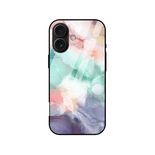 Pastel Watercolor Glass Case