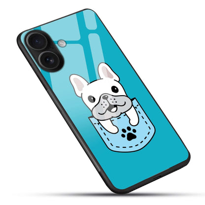 Pocket Puppy Blue Glass Case