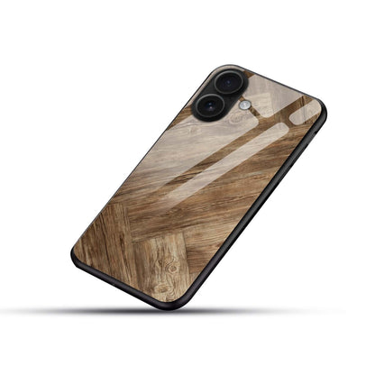 Wood Texture Premium Glass Case