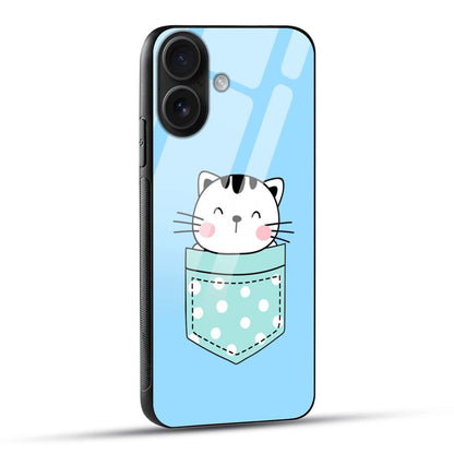 Cute Cat Pocket Glass Case