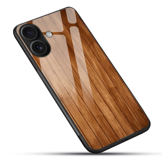 Wooden Texture Premium Glass Back Case