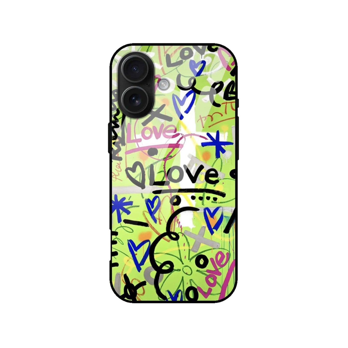 Graffiti Love Art Glass Case