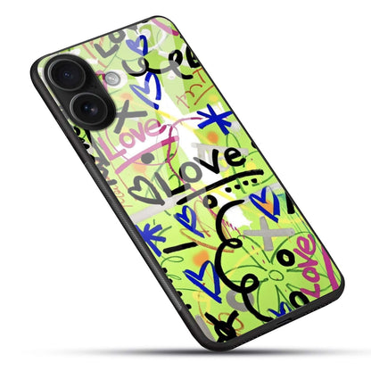 Graffiti Love Art Glass Case
