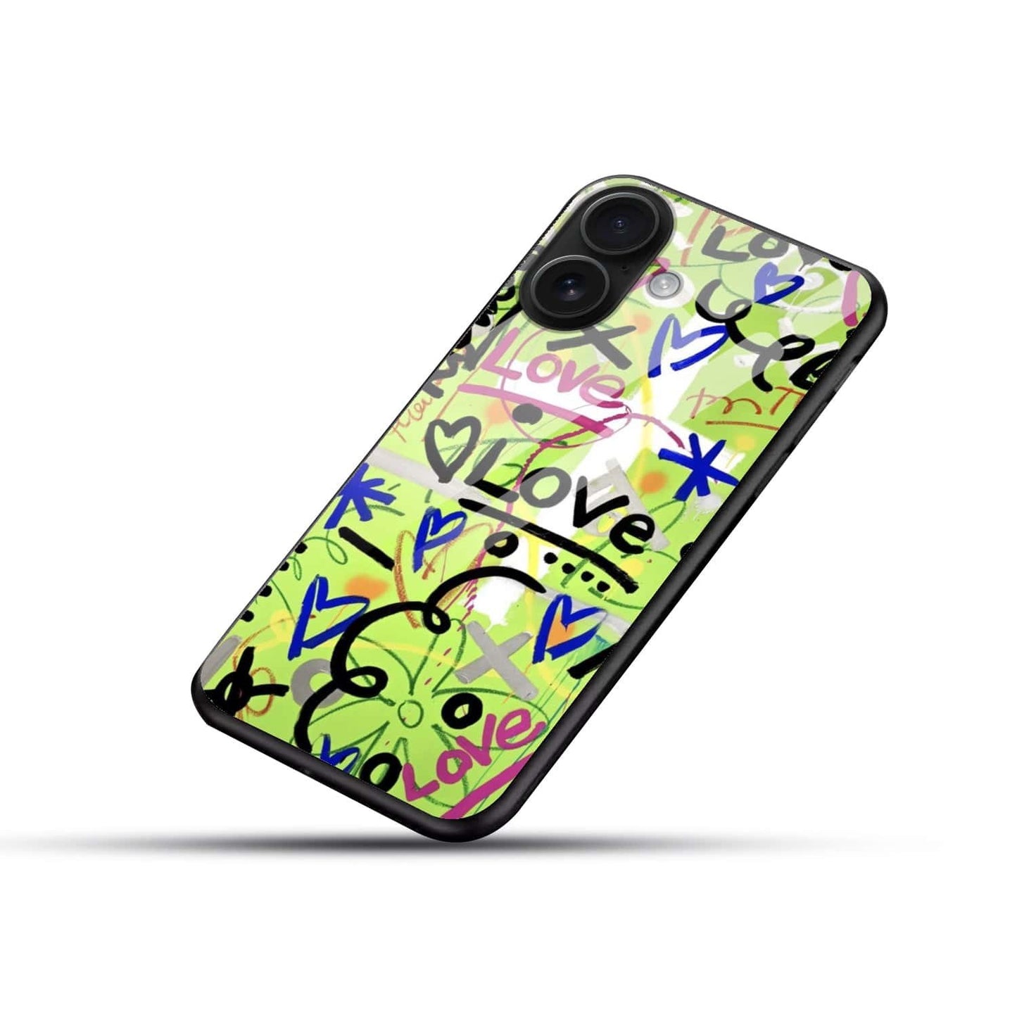 Graffiti Love Art Glass Case