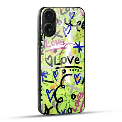 Graffiti Love Art Glass Case